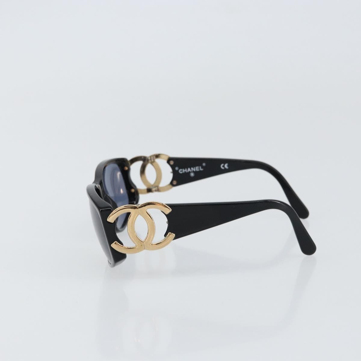 Chanel Logo Cc Sunglasses Plastic Black Plastic Sunglasse Accessory (Pre-Owned)