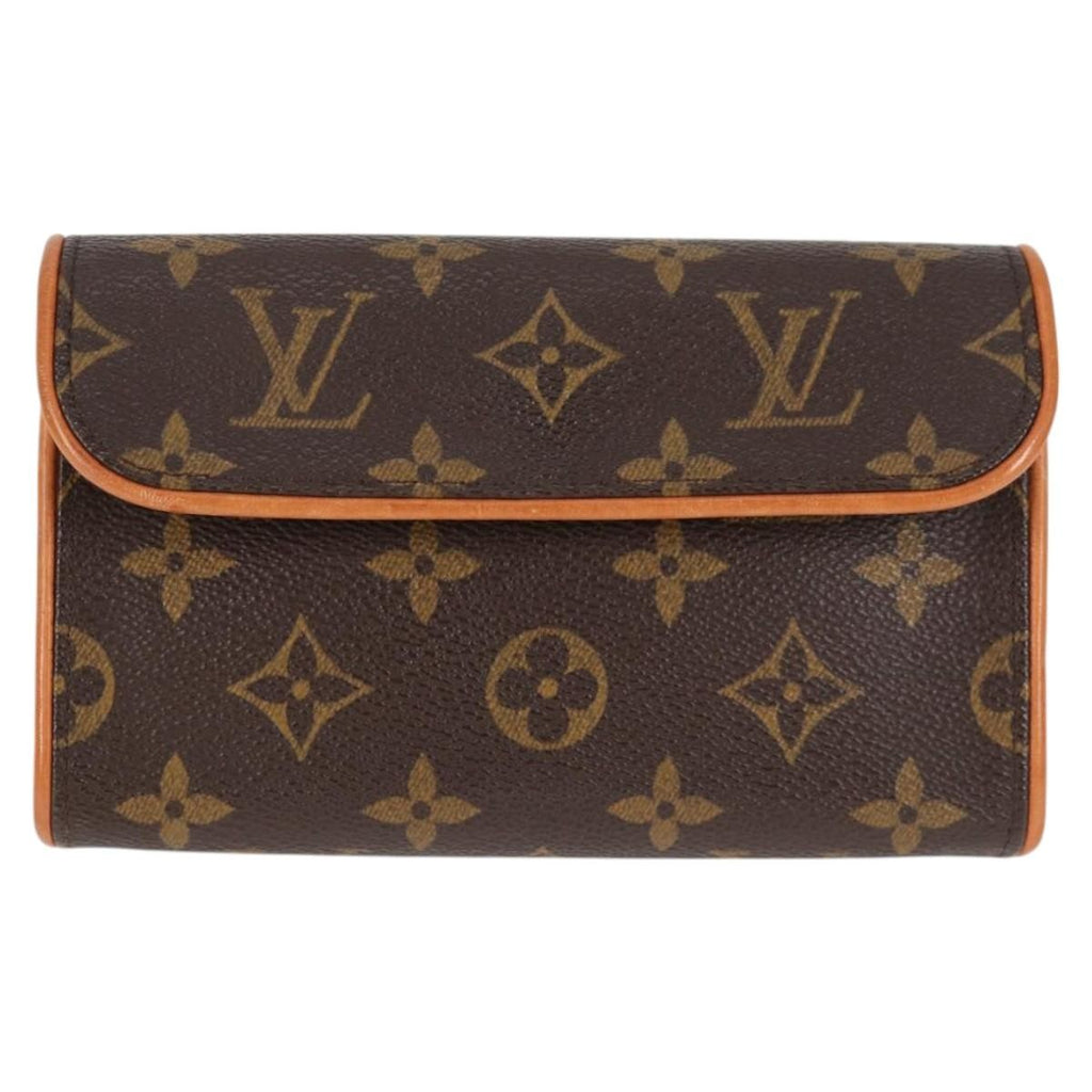 Louis Vuitton Florentine Waist Bag Monogram Canvas Brown Canvas Clutche & Pouche Bag (Pre-Owned)