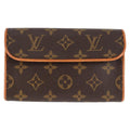 Louis Vuitton Florentine Waist Bag Monogram Canvas Brown Canvas Clutche & Pouche Bag (Pre-Owned)