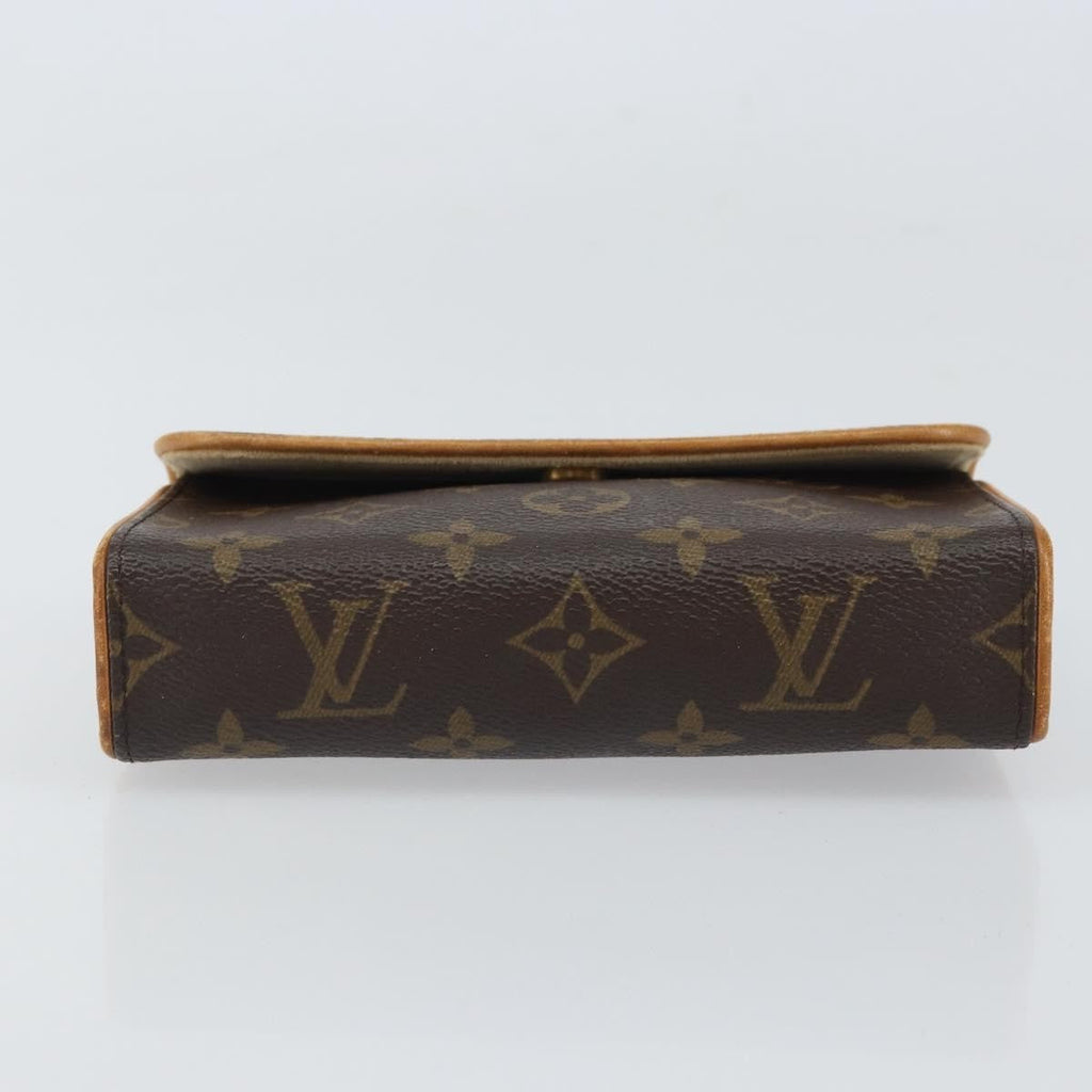 Louis Vuitton Florentine Waist Bag Monogram Canvas Brown Canvas Clutche & Pouche Bag (Pre-Owned)