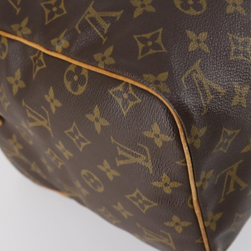 Louis Vuitton Sac Souple Handbag Monogram Canvas Brown Canvas Travel Bag Bag (Pre-Owned)