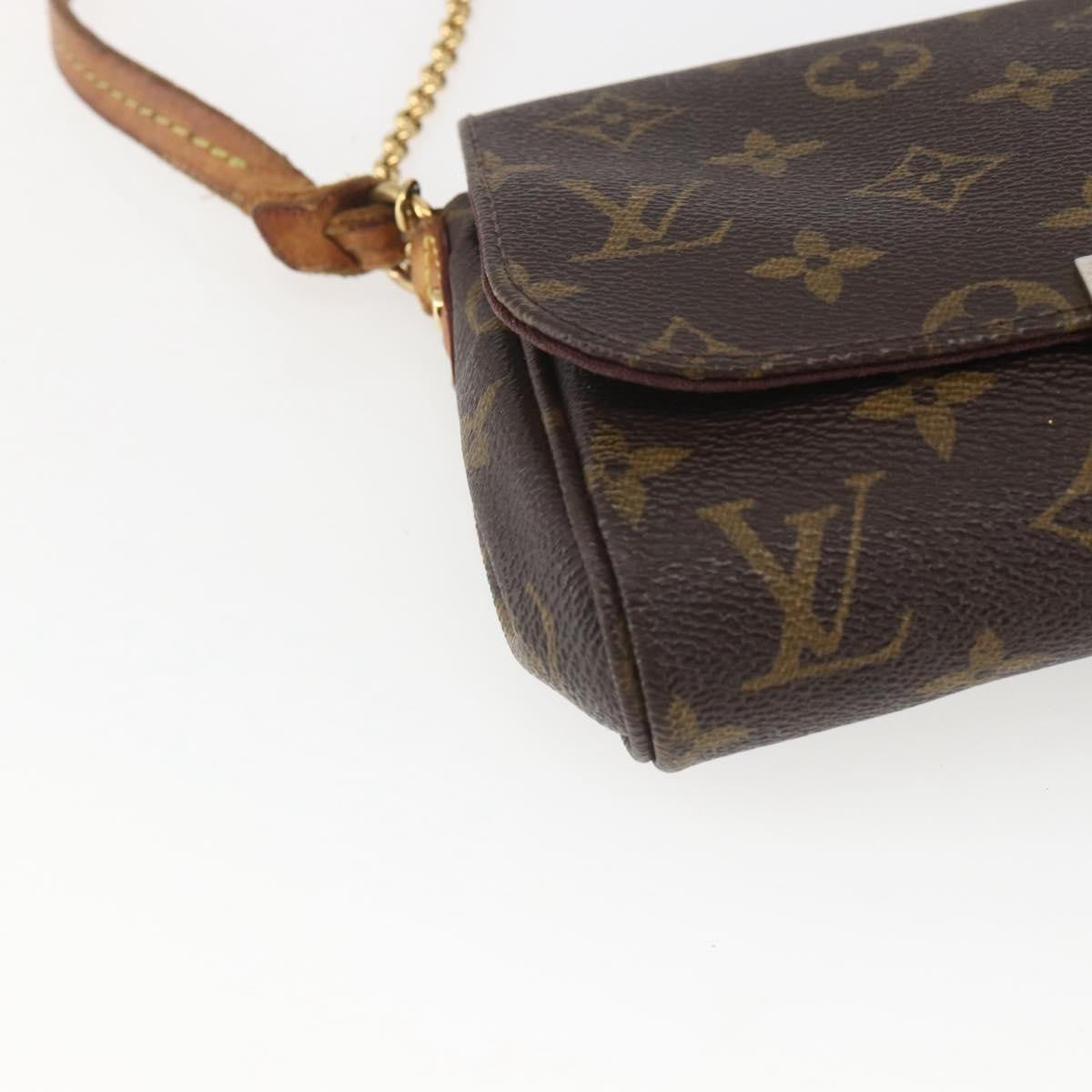 Louis Vuitton Favorite Handbag Monogram Canvas Brown Canvas Shoulder Bag Bag (Pre-Owned)