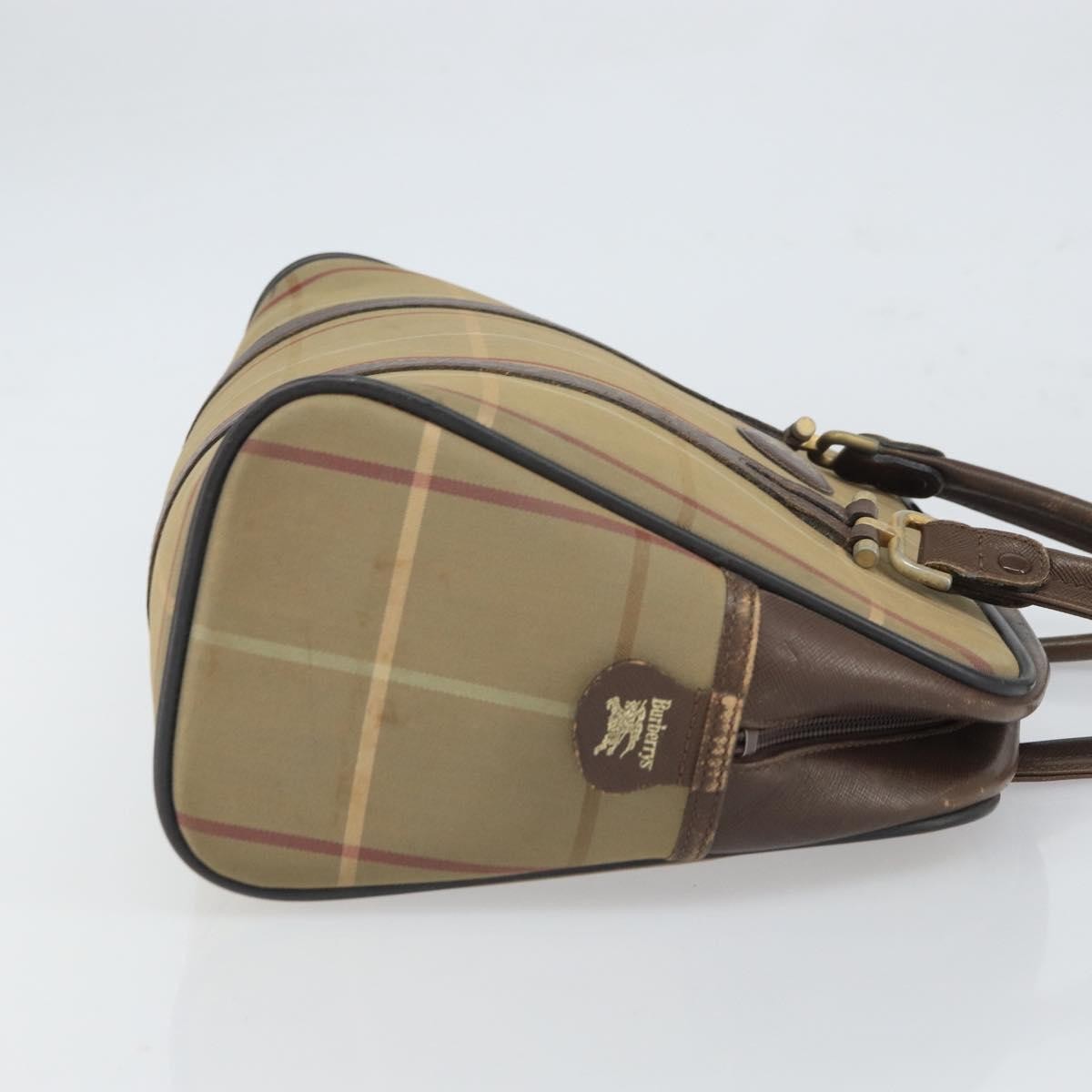 Burberry Nova Handbag Canvas Beige Canvas Handbag (Pre-Owned)