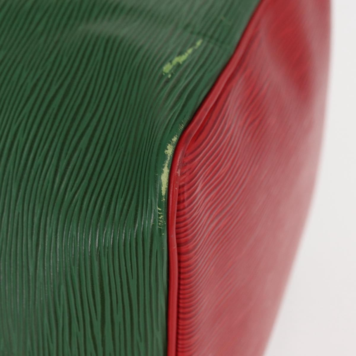 Louis Vuitton Bicolor Petit Noe Handbag Epi Leather Green Leather Shoulder Bag Bag (Pre-Owned)