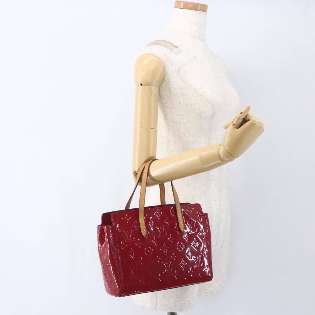 Louis Vuitton Catalina Handbag Monogram Vernis Pink Patent_Leather Handbag (Pre-Owned)
