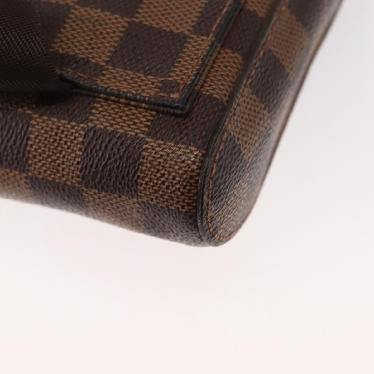 Louis Vuitton Geronimos Waist Bag Damier Brown Canvas Shoulder Bag Bag (Pre-Owned)