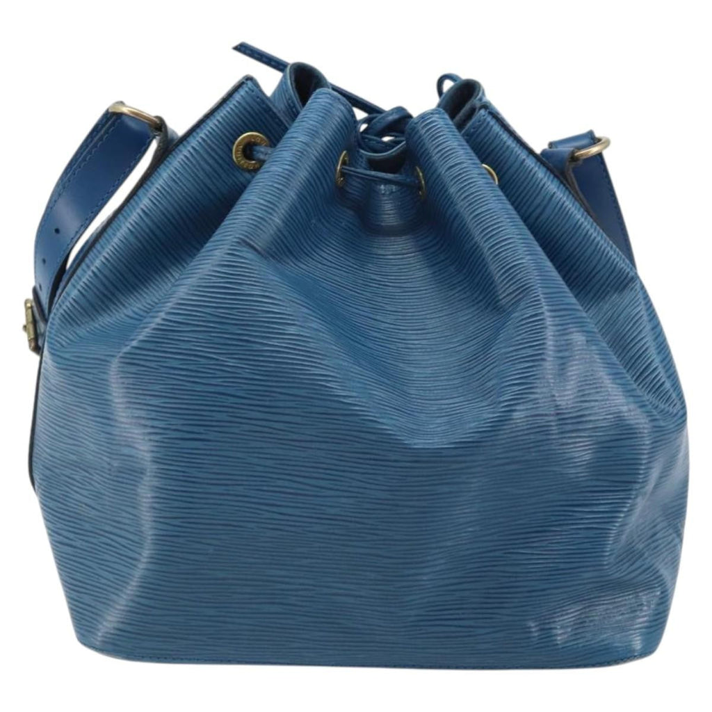Louis Vuitton Petit Noe Handbag Epi Leather Blue Leather Shoulder Bag Bag (Pre-Owned)