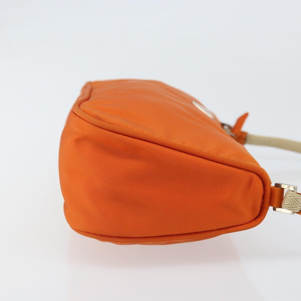 Prada Pochette Shoulder Bag Tessuto Orange Nylon Clutche & Pouche Bag (Pre-Owned)