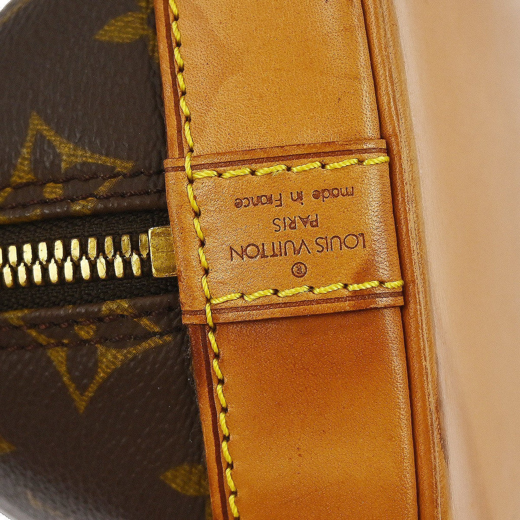 Louis Vuitton Alma Handbag Monogram Canvas Brown Canvas Handbag (Pre-Owned)