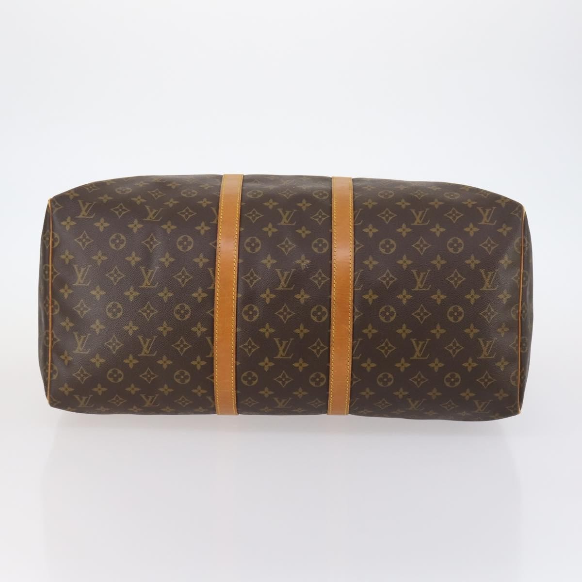 Louis Vuitton Keepall Bag Monogram Canvas Brown Canvas Travel Bag Bag (Pre-Owned)