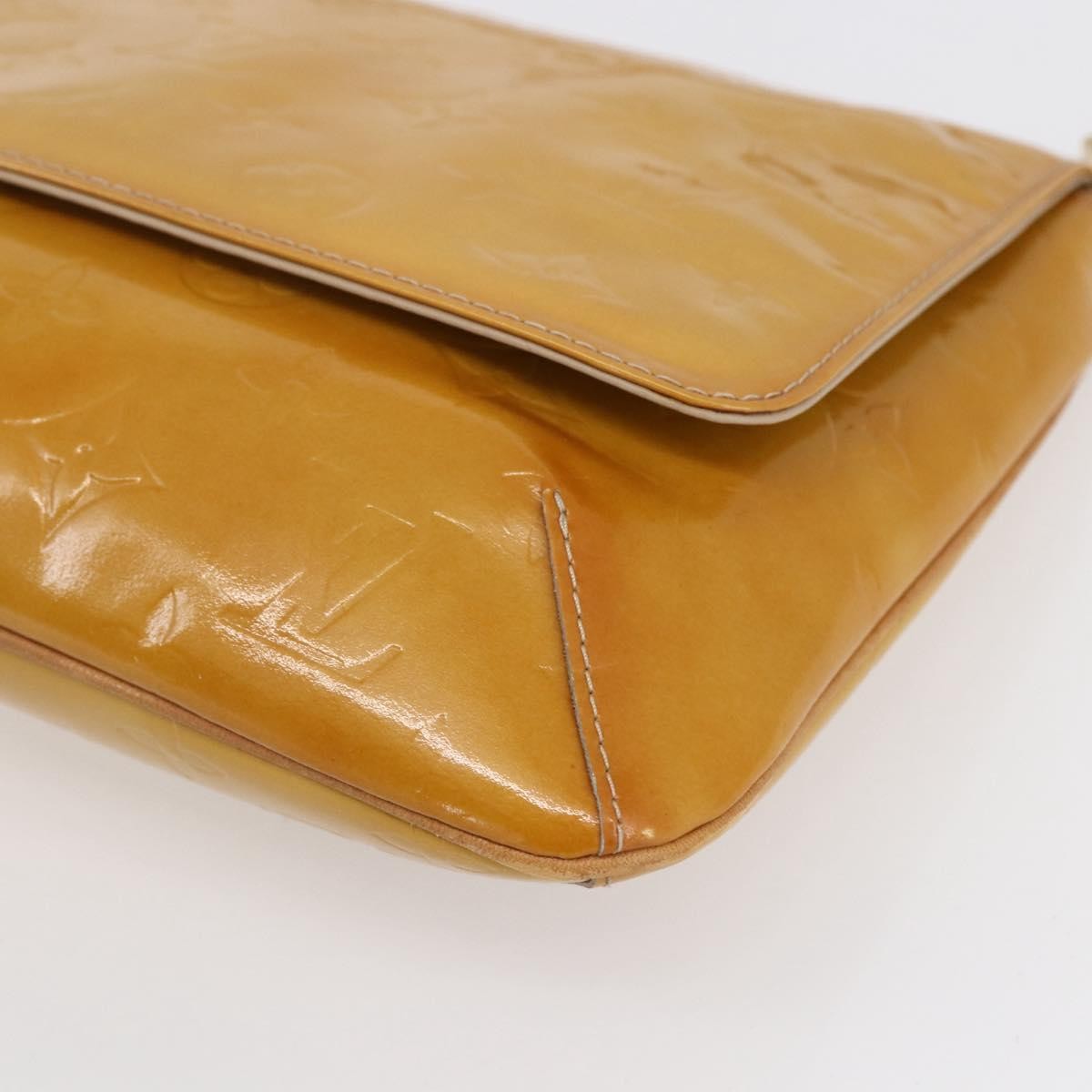 Louis Vuitton Thompson Street Handbag Monogram Vernis Beige Patent_Leather Shoulder Bag Bag (Pre-Owned)