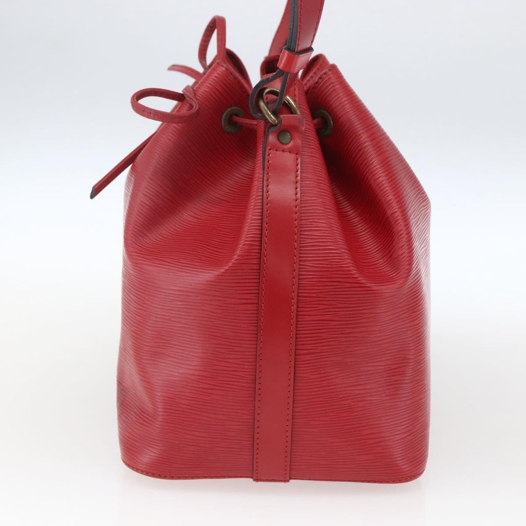 Louis Vuitton Petit Noe Handbag Epi Leather Red Leather Shoulder Bag Bag (Pre-Owned)