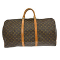 Louis Vuitton Keepall Bag Monogram Canvas Brown Canvas Travel Bag Bag (Pre-Owned)
