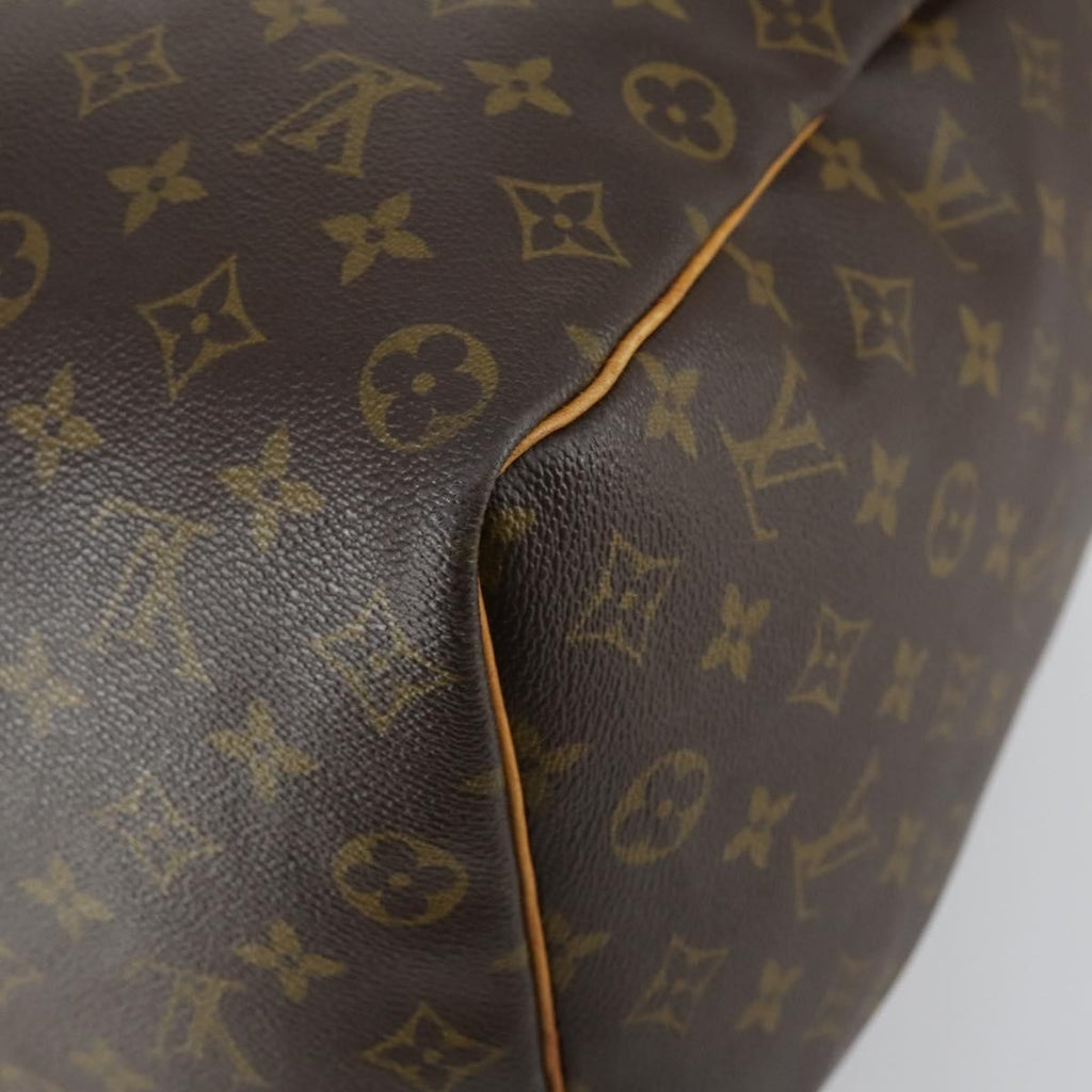 Louis Vuitton Keepall Bag Monogram Canvas Brown Canvas Travel Bag Bag (Pre-Owned)