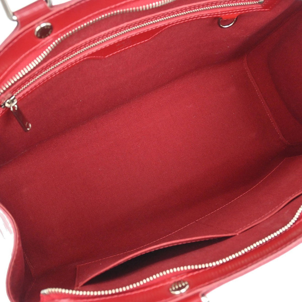 Louis Vuitton Brea Handbag Epi Leather Red Leather Tote Bag Bag (Pre-Owned)