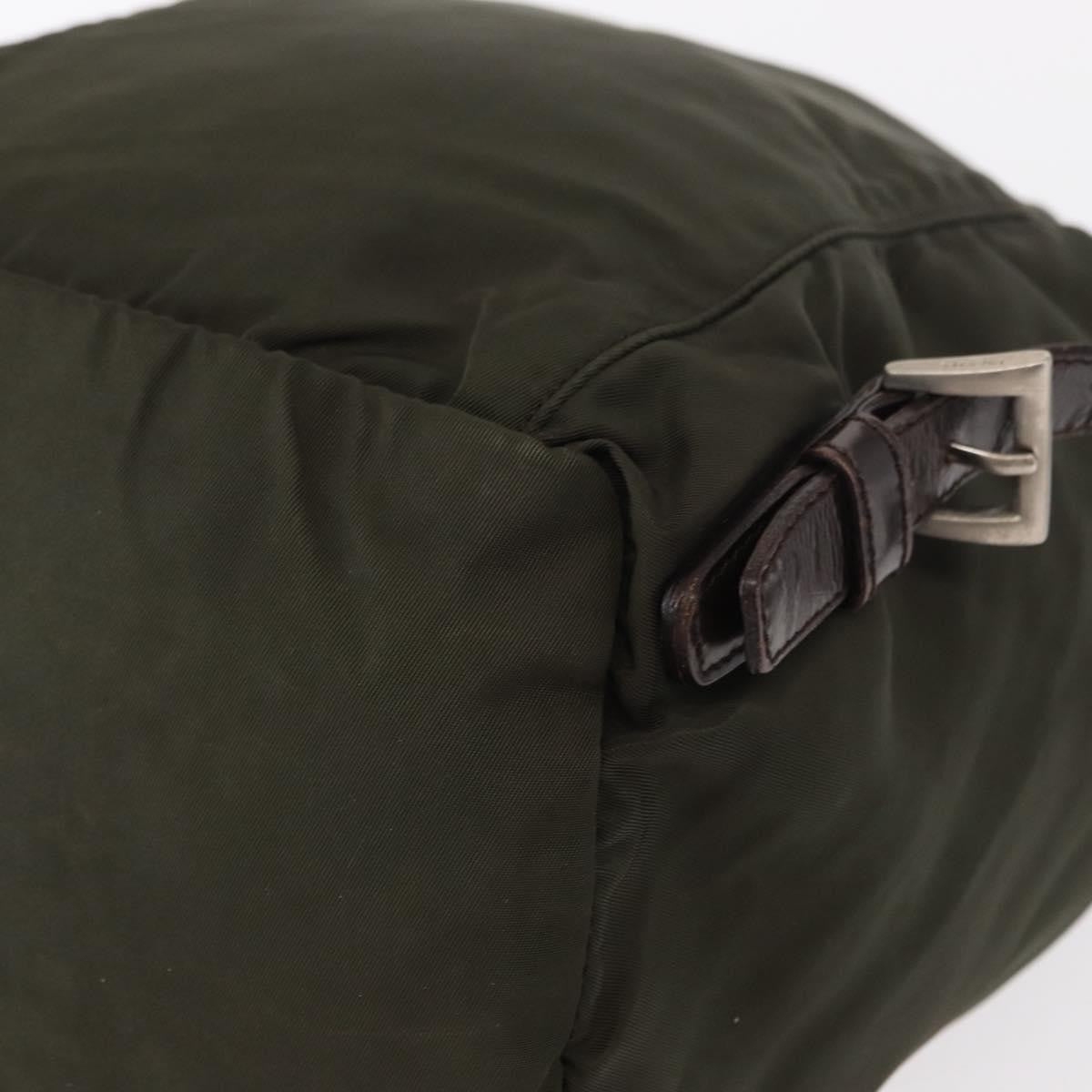 Prada Front Pocket Backpack Tessuto Khaki Nylon Backpack Bag (Pre-Owned)