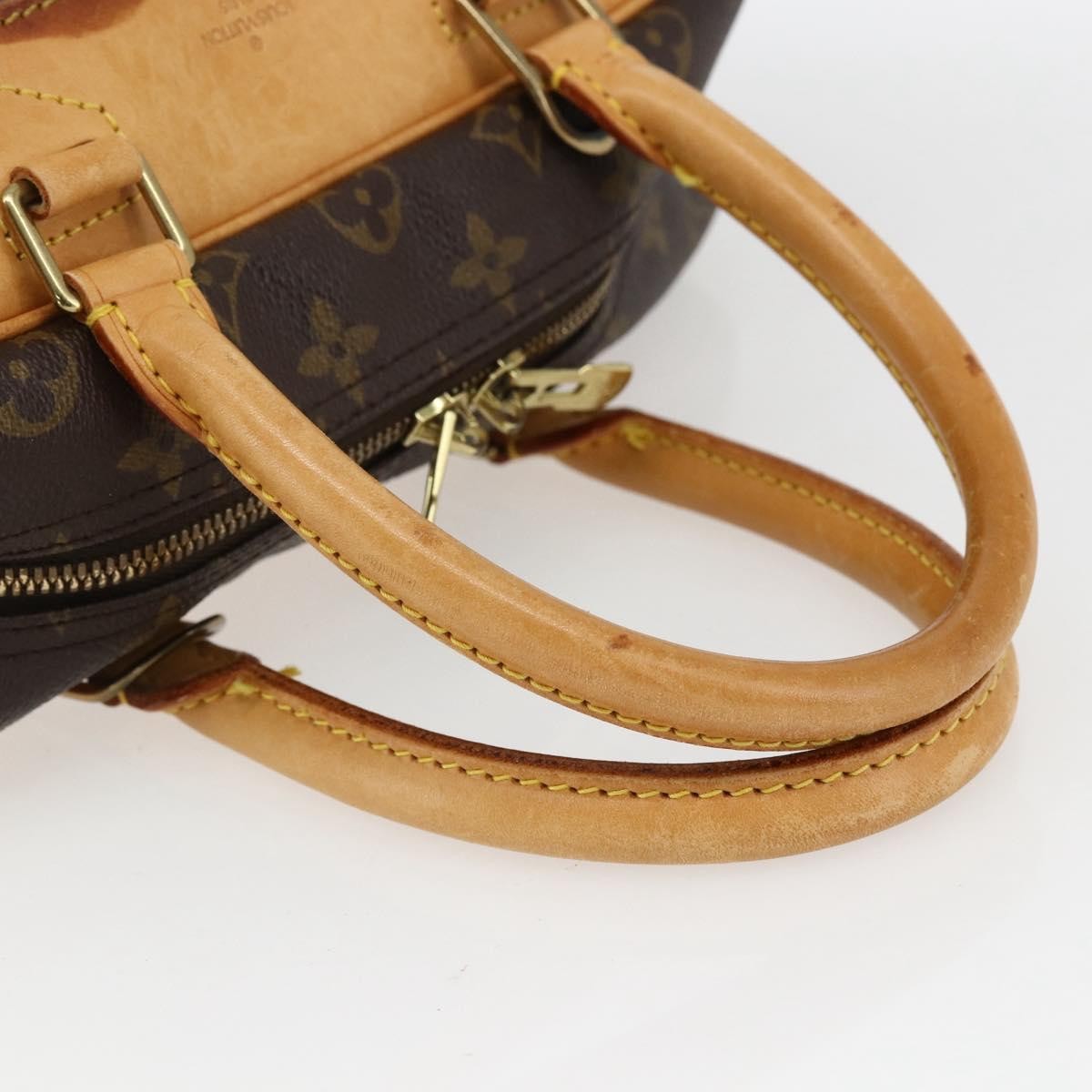 Louis Vuitton Deauville Handbag Monogram Canvas Brown Canvas Handbag (Pre-Owned)