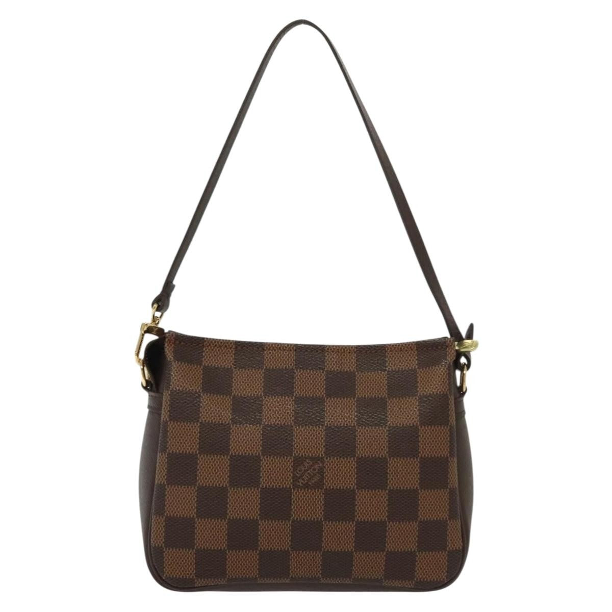 Louis Vuitton Trousse Make Up Bag Damier Canvas Brown Canvas Shoulder Bag Bag (Pre-Owned)