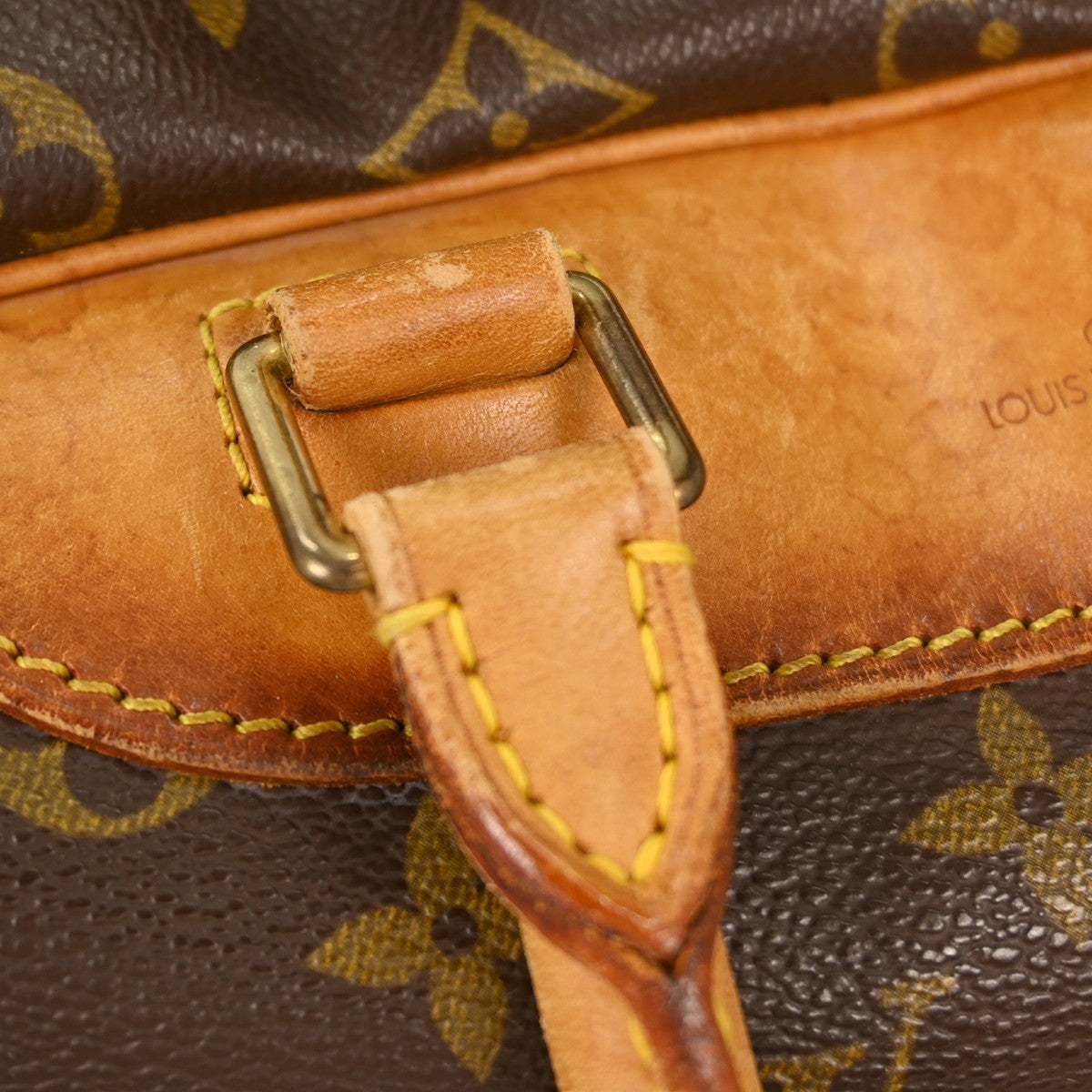 Louis Vuitton Deauville Handbag Monogram Canvas Brown Canvas Handbag (Pre-Owned)