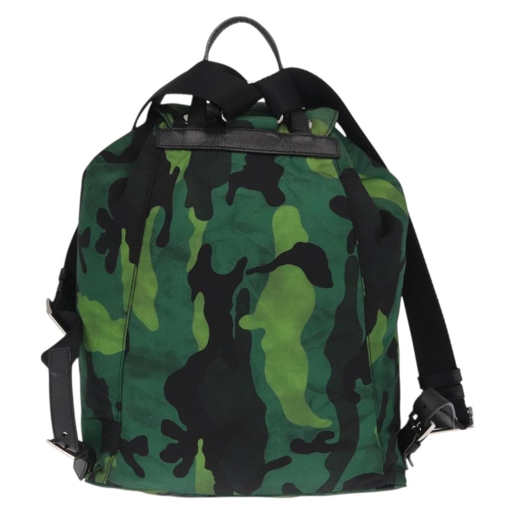 Prada Camouflage Backpack Tessuto Green Nylon Backpack Bag (Pre-Owned)