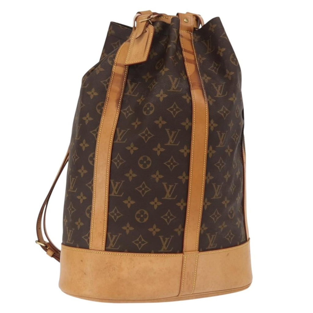 Louis Vuitton Randonnee Backpack Monogram Canvas Brown Canvas Shoulder Bag Bag (Pre-Owned)