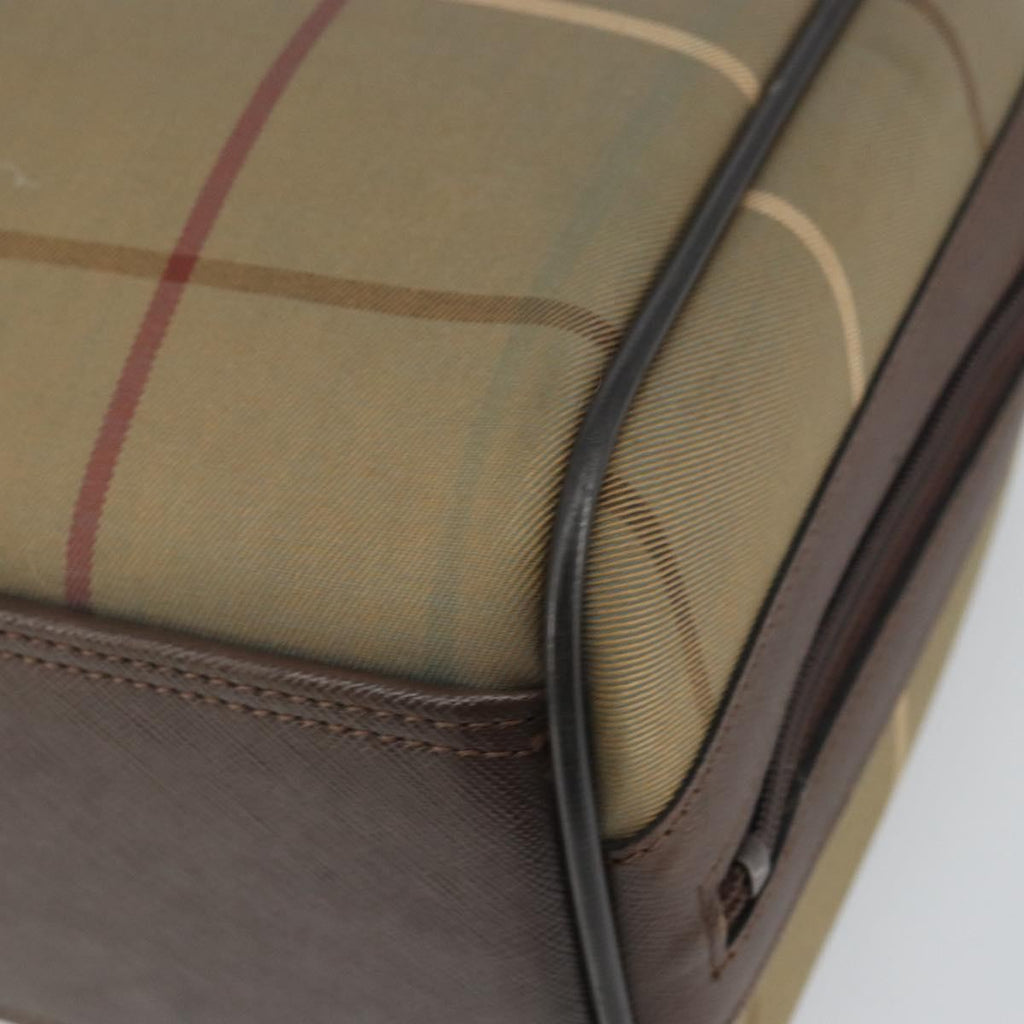 Burberry Nova Check Handbag Nova Check Canvas Brown Canvas Handbag (Pre-Owned)