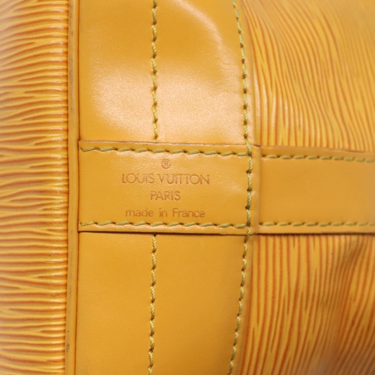 Louis Vuitton Noe Handbag Epi Leather Yellow Leather Shoulder Bag Bag (Pre-Owned)
