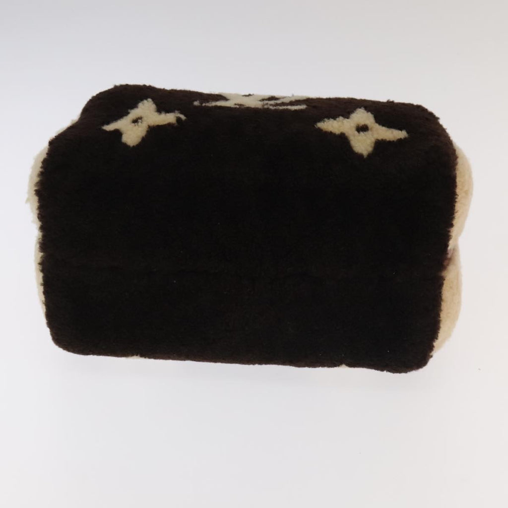 Louis Vuitton Speedy Bandouliere Bag Monogram Giant Teddy Fleece Brown Fur Shoulder Bag Bag (Pre-Owned)