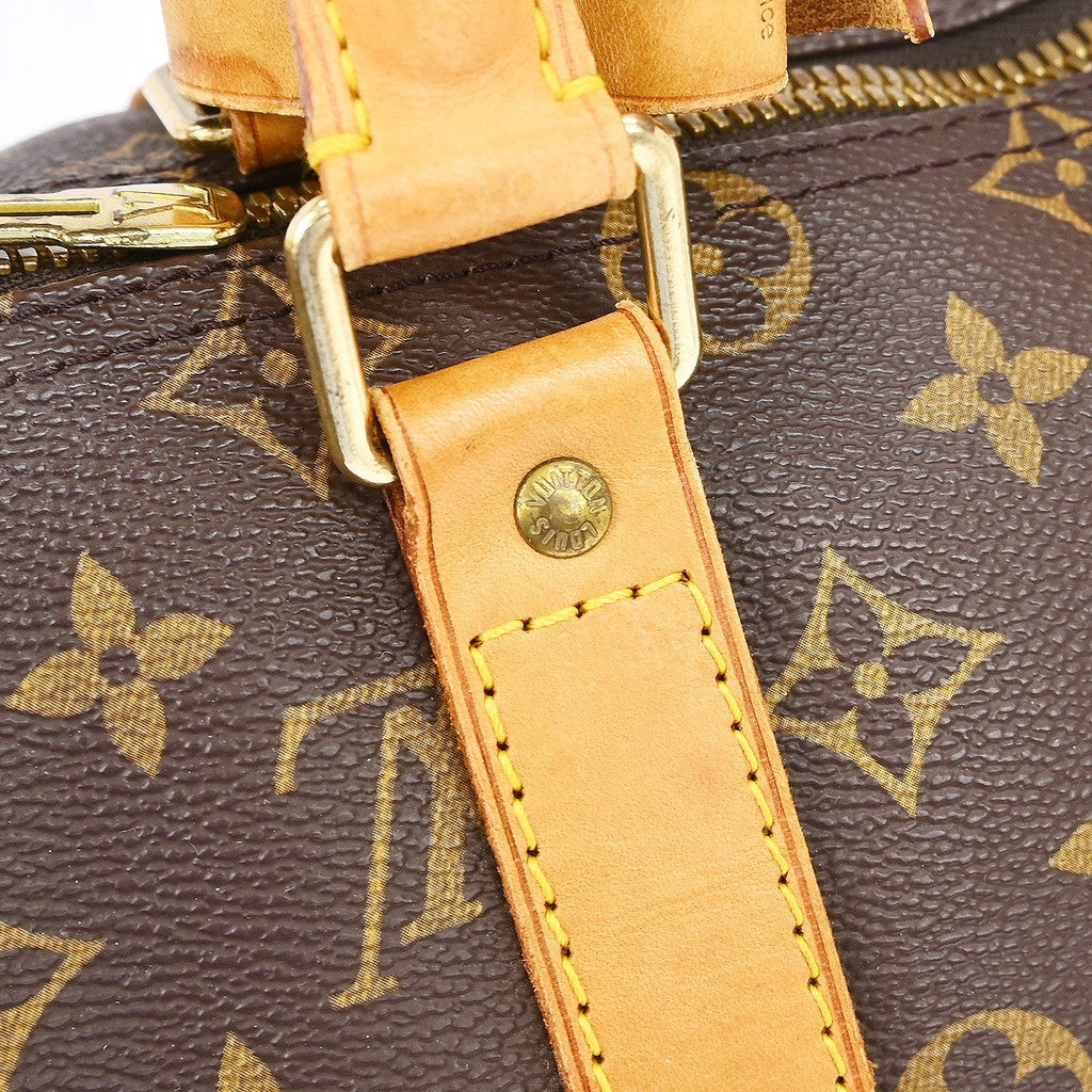 Louis Vuitton Keepall Bag Monogram Canvas Brown Canvas Travel Bag Bag (Pre-Owned)