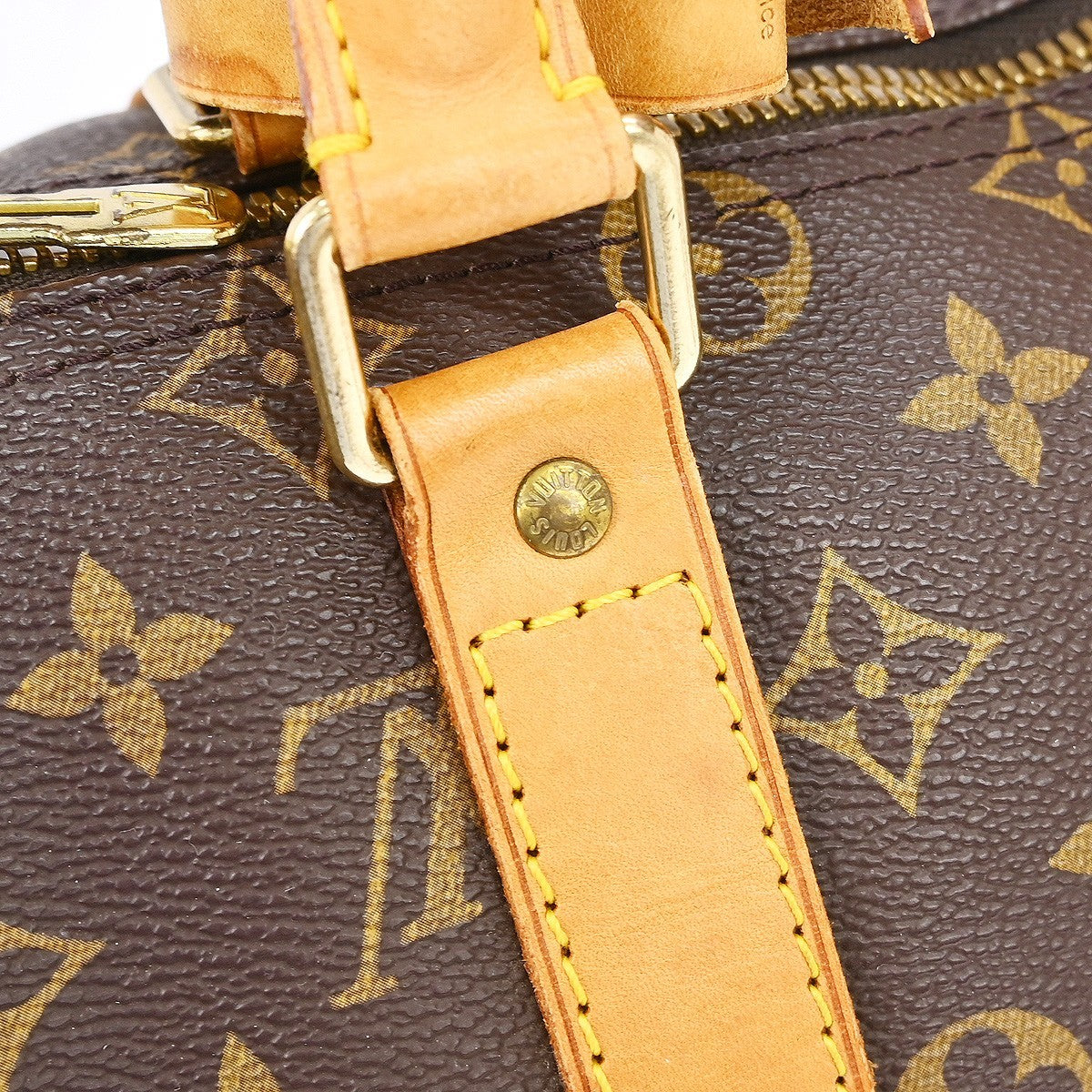 Louis Vuitton Keepall Bag Monogram Canvas Brown Canvas Travel Bag Bag (Pre-Owned)