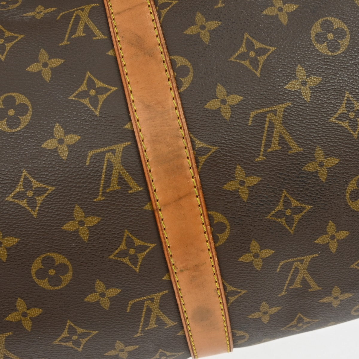 Louis Vuitton Keepall Bag Monogram Canvas Brown Canvas Travel Bag Bag (Pre-Owned)