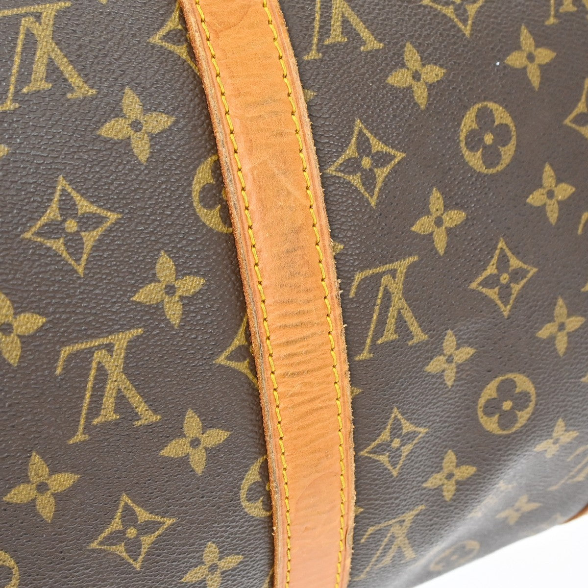 Louis Vuitton Keepall Bag Monogram Canvas Brown Canvas Travel Bag Bag (Pre-Owned)