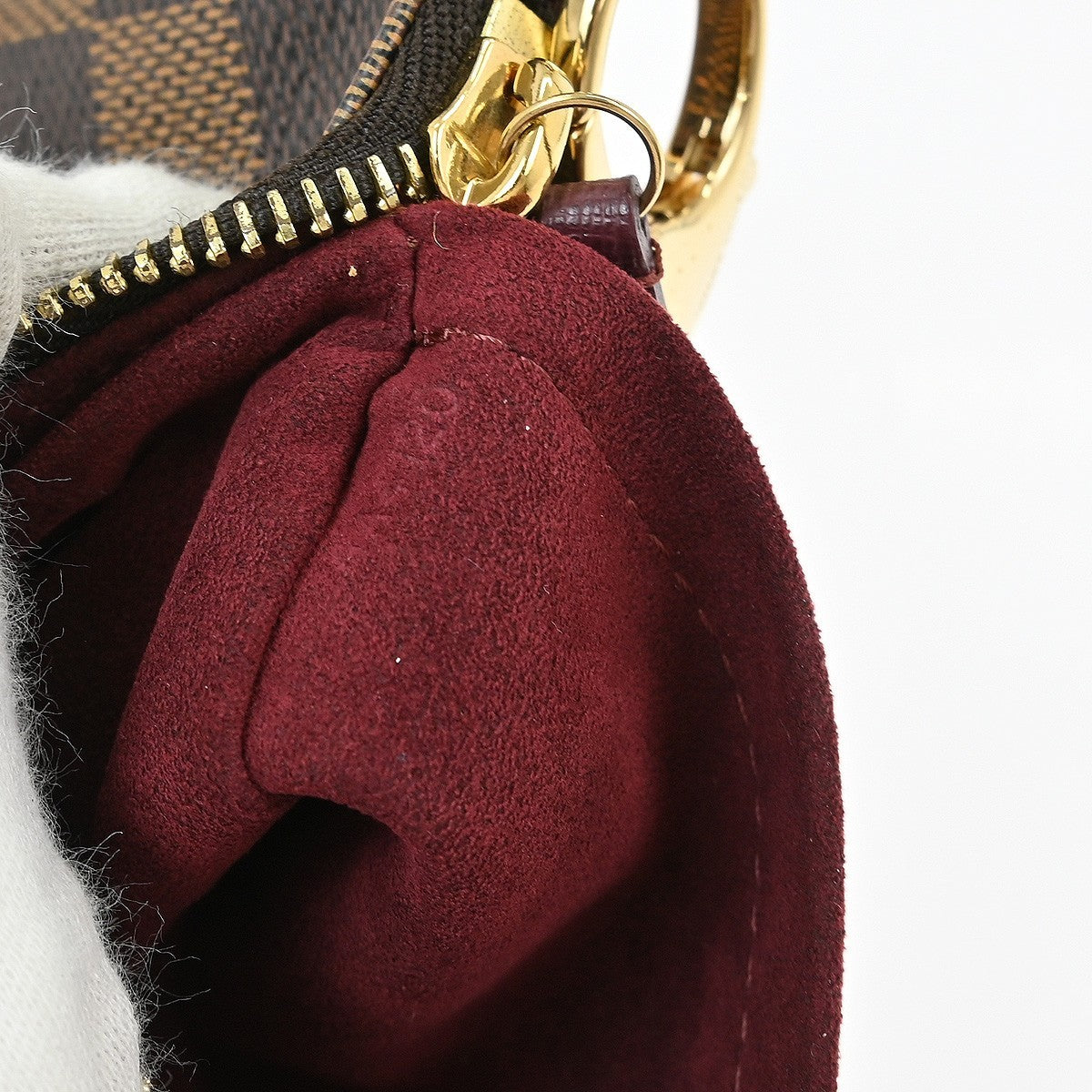 Louis Vuitton Milla Pochette Limited Edition Damier Brown Canvas Clutche & Pouche Bag (Pre-Owned)