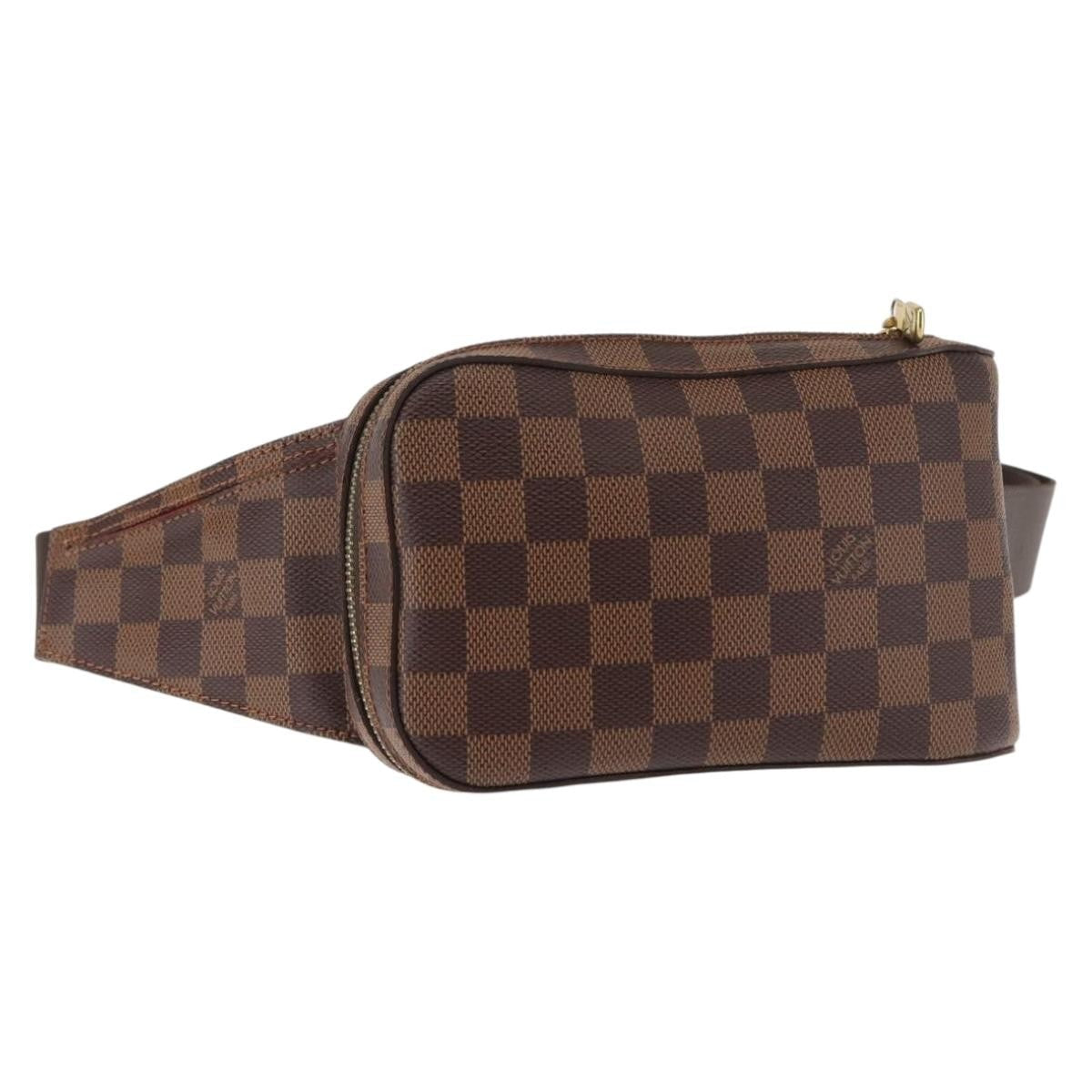 Louis Vuitton Geronimos Waist Bag Damier Brown Canvas Shoulder Bag Bag (Pre-Owned)