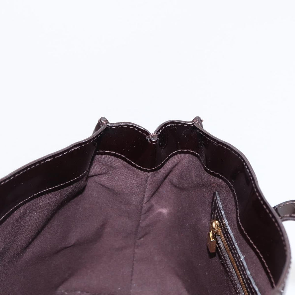 Louis Vuitton Wilshire Handbag Monogram Vernis Purple Patent_Leather Tote Bag Bag (Pre-Owned)