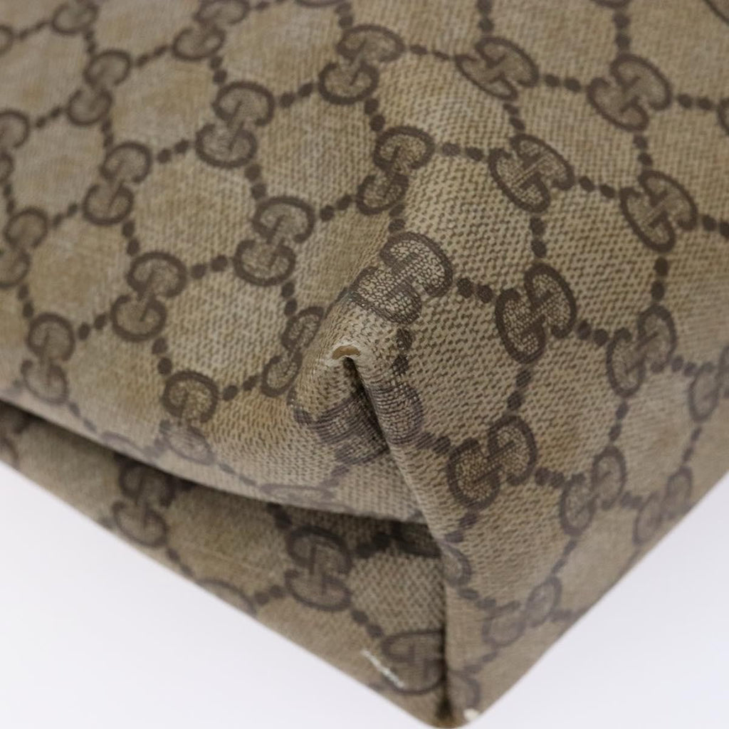 Gucci Ophidia Front Pocket Shopper Tote Gg Coated Canvas Beige Canvas Tote Bag Bag (Pre-Owned)