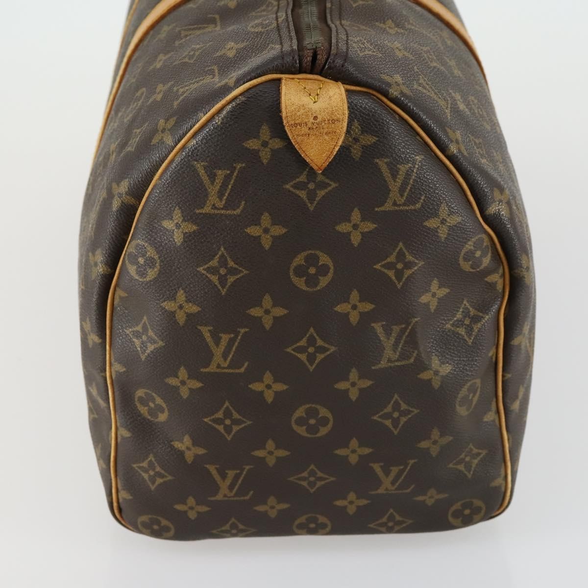 Louis Vuitton Keepall Bag Monogram Canvas Brown Canvas Travel Bag Bag (Pre-Owned)