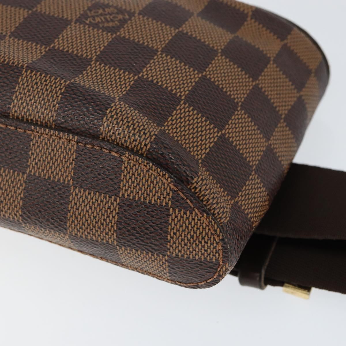 Louis Vuitton Geronimos Waist Bag Damier Brown Canvas Clutche & Pouche Bag (Pre-Owned)