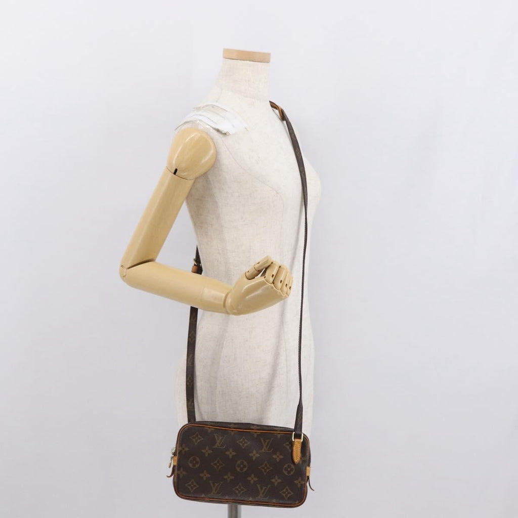 Louis Vuitton Pochette Marly Bandouliere Bag Monogram Canvas Brown Canvas Shoulder Bag Bag (Pre-Owned)