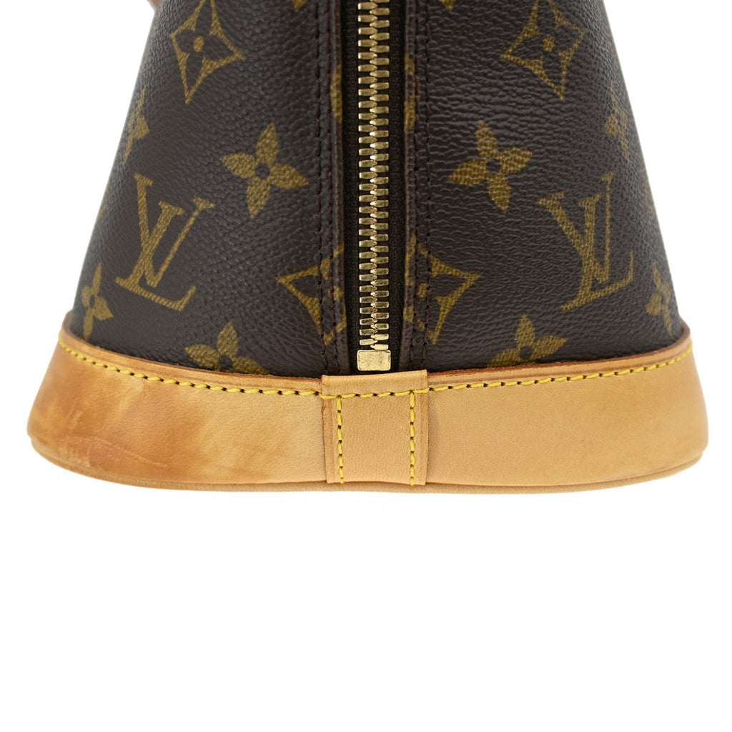 Louis Vuitton Alma Handbag Monogram Canvas Brown Canvas Handbag (Pre-Owned)