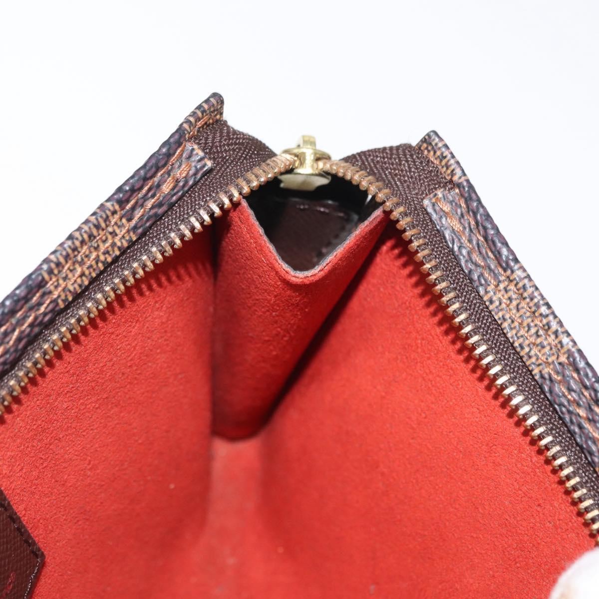 Louis Vuitton Marais Bucket Zip Pouch Damier Brown Canvas Clutche & Pouche Bag (Pre-Owned)
