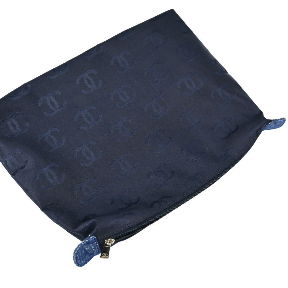 Chanel Vintage Cc Tote Denim Blue Denim_Jeans Tote Bag Bag (Pre-Owned)