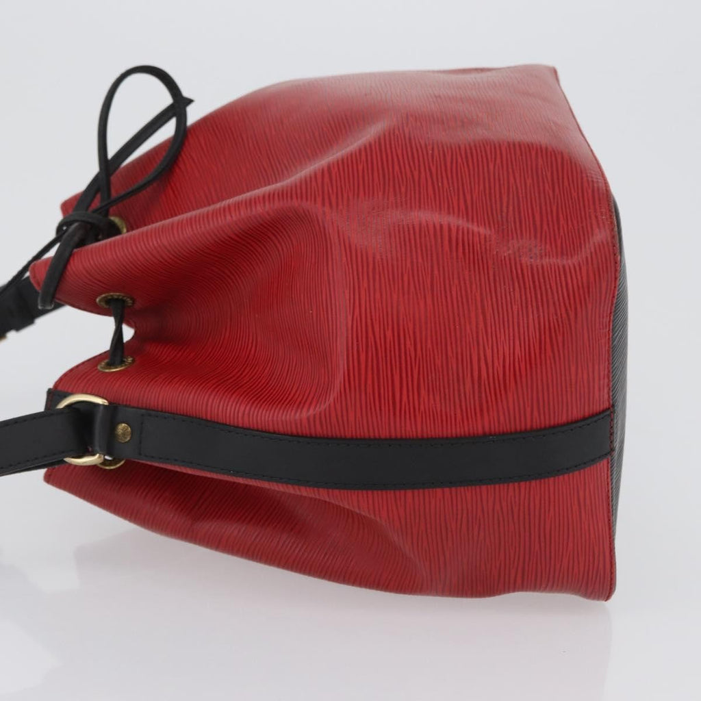Louis Vuitton Bicolor Petit Noe Handbag Epi Leather Red Leather Shoulder Bag Bag (Pre-Owned)