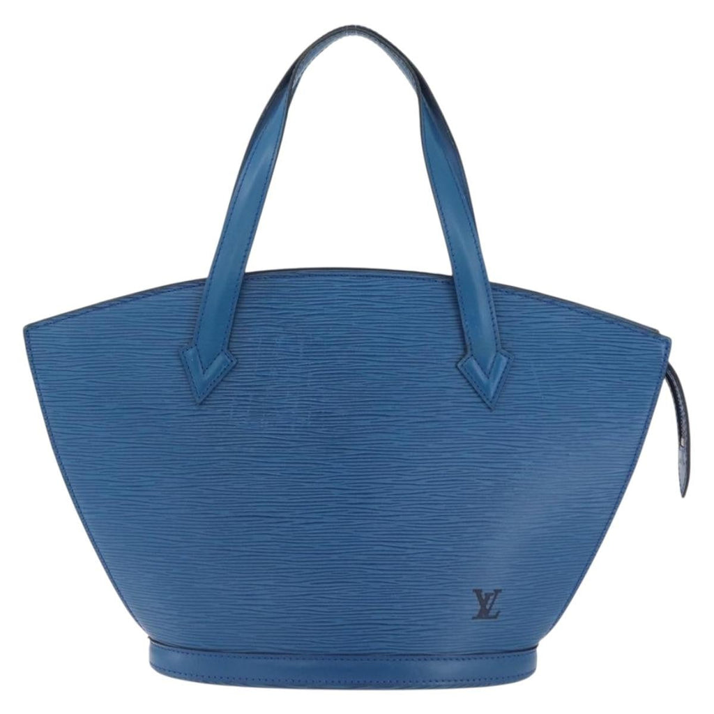 Louis Vuitton Saint Jacques Handbag Epi Leather Blue Leather Handbag (Pre-Owned)