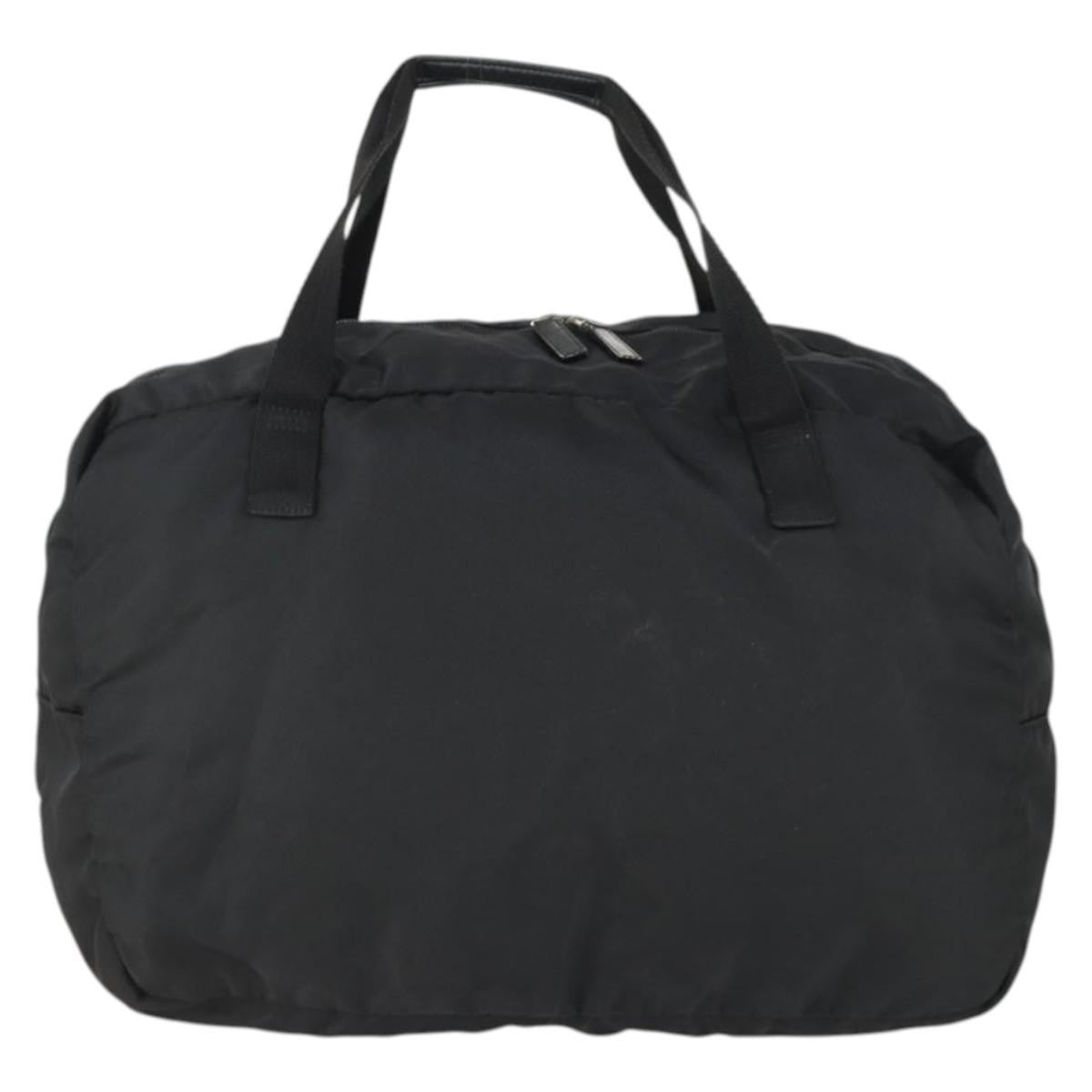 Gucci Vintage Travel Bag Nylon Black Nylon Travel Bag Bag (Pre-Owned)