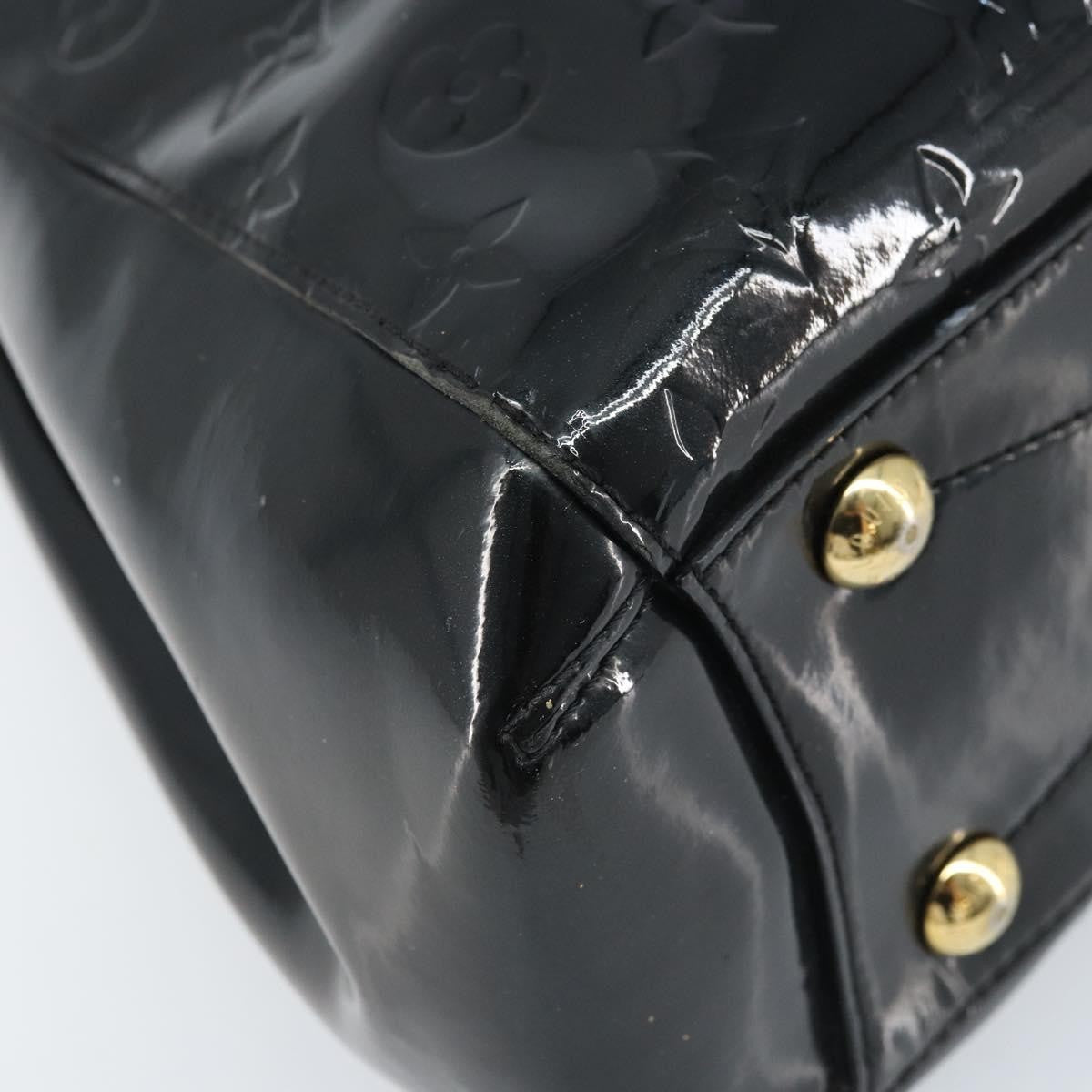 Louis Vuitton Montaigne Handbag Monogram Vernis Black Patent_Leather Handbag (Pre-Owned)