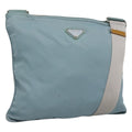 Prada Flat Messenger Bag Tessuto Blue Nylon Shoulder Bag Bag (Pre-Owned)