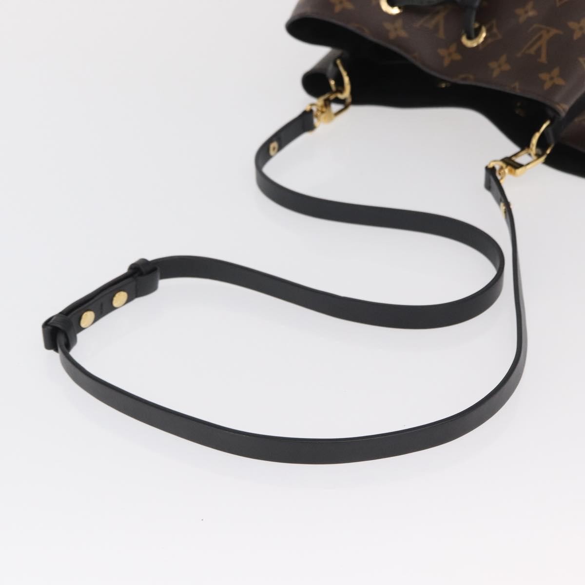 Louis Vuitton Neonoe Handbag Monogram Canvas Black Canvas Shoulder Bag Bag (Pre-Owned)