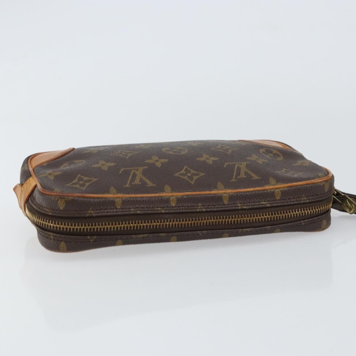Louis Vuitton Marly Dragonne Clutch Monogram Canvas Brown Canvas Clutche & Pouche Bag (Pre-Owned)