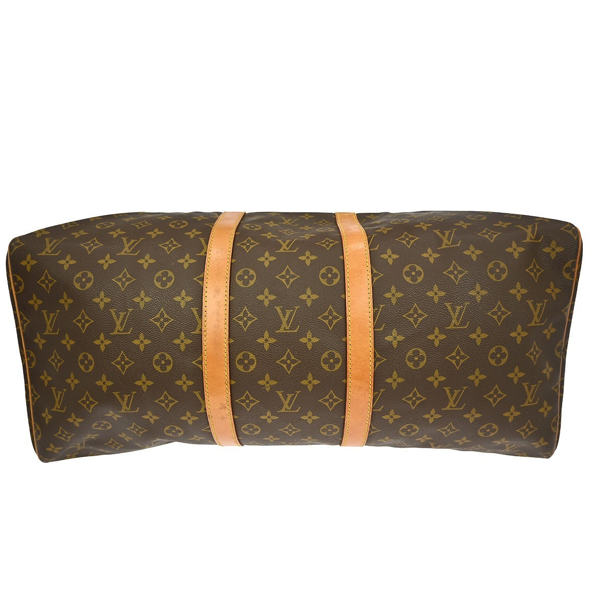 Louis Vuitton Keepall Bag Monogram Canvas Brown Canvas Travel Bag Bag (Pre-Owned)